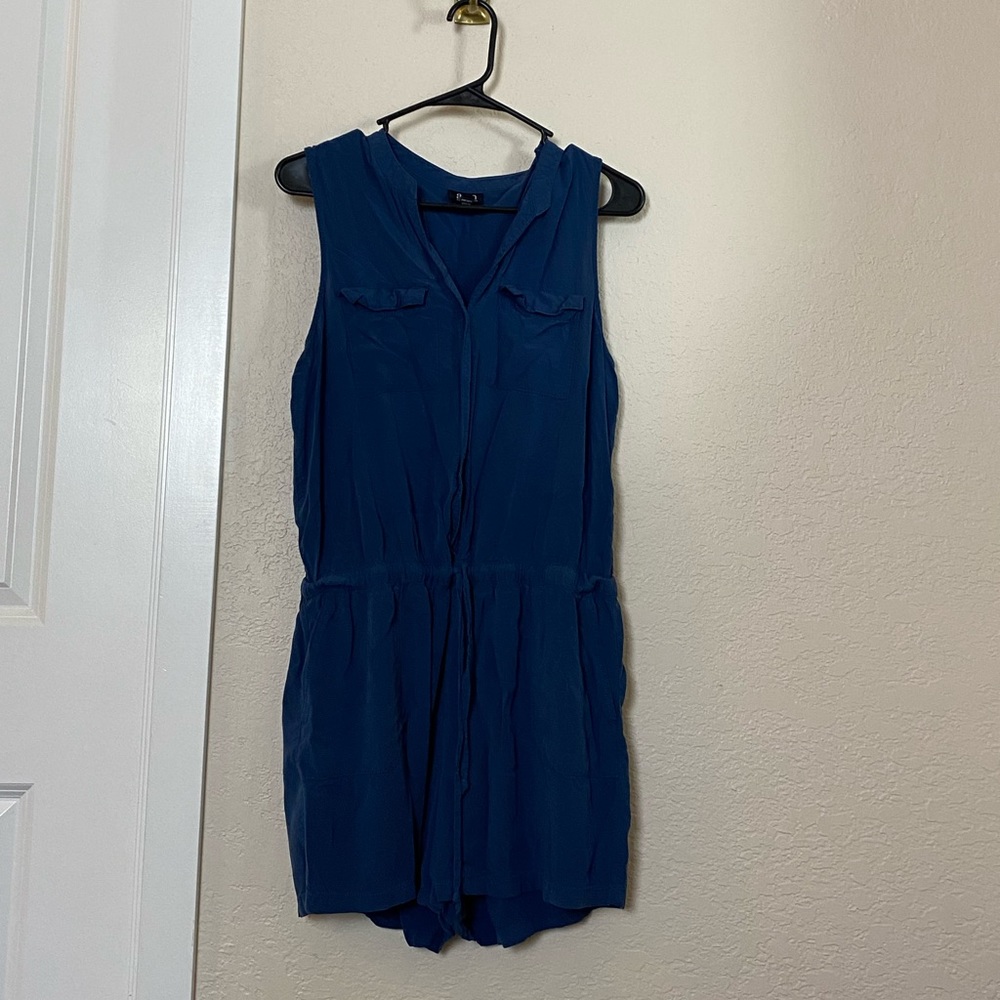Navy blue romper. Used. OK condition.